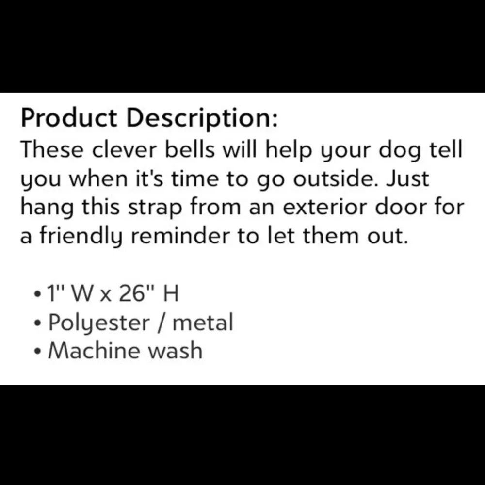 Hearts Print Puppy Potty Training Bells